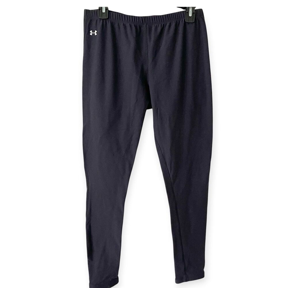 Under Armour Women's Leggings Pants Sz XL Black Compression Base Layer Gym Work